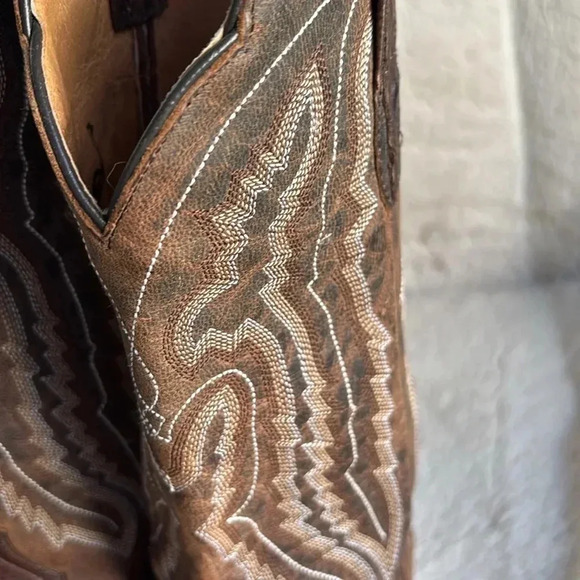 J.B.Dillon men’s ostrich cowboy boot size 8 - Picture 5 of 11